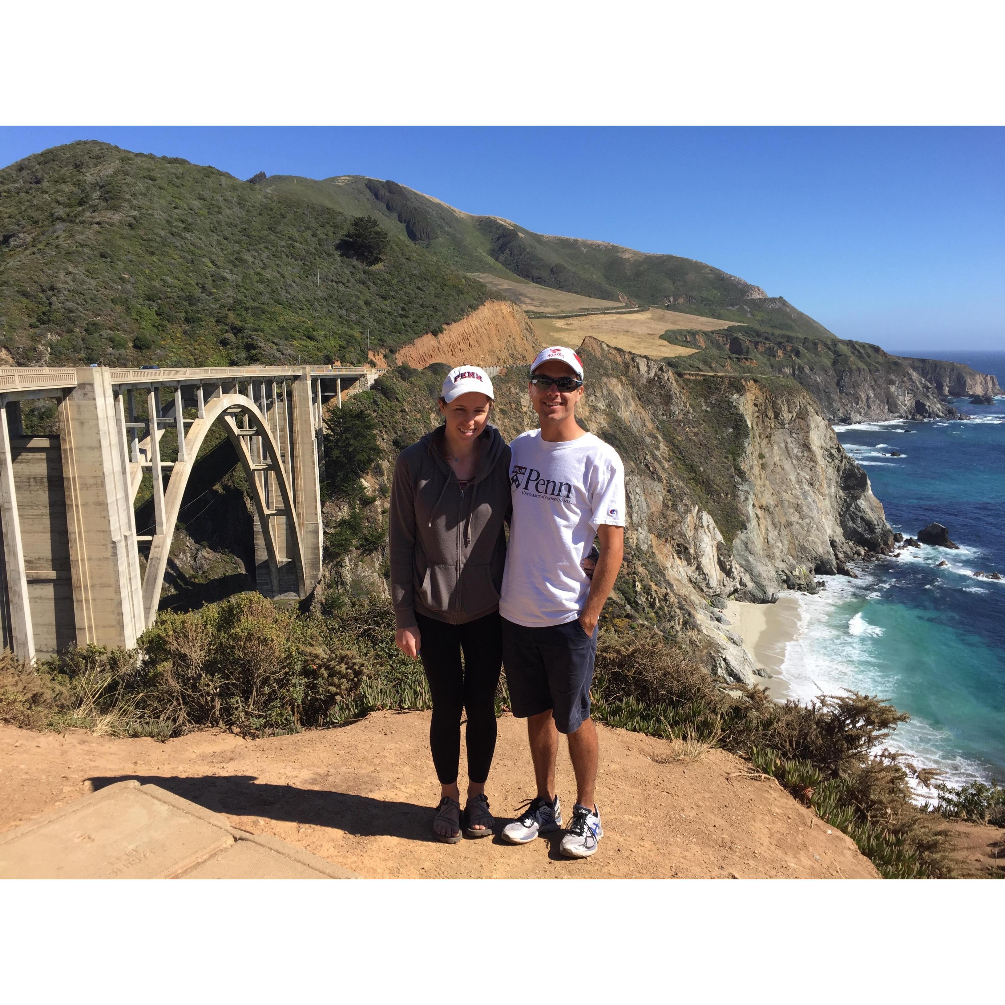 Scenic views at Big Sur in California
