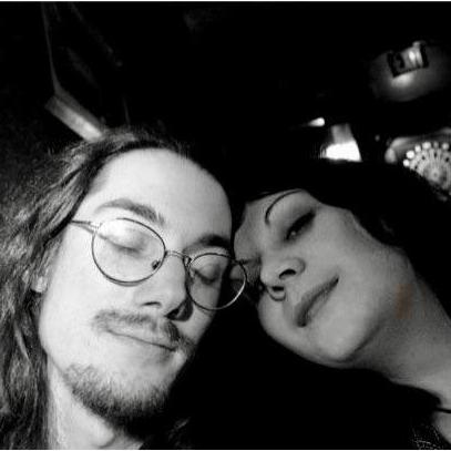 This was our very first selfie, on our first real date at live band punk rock karaoke at Howler's in 2011.