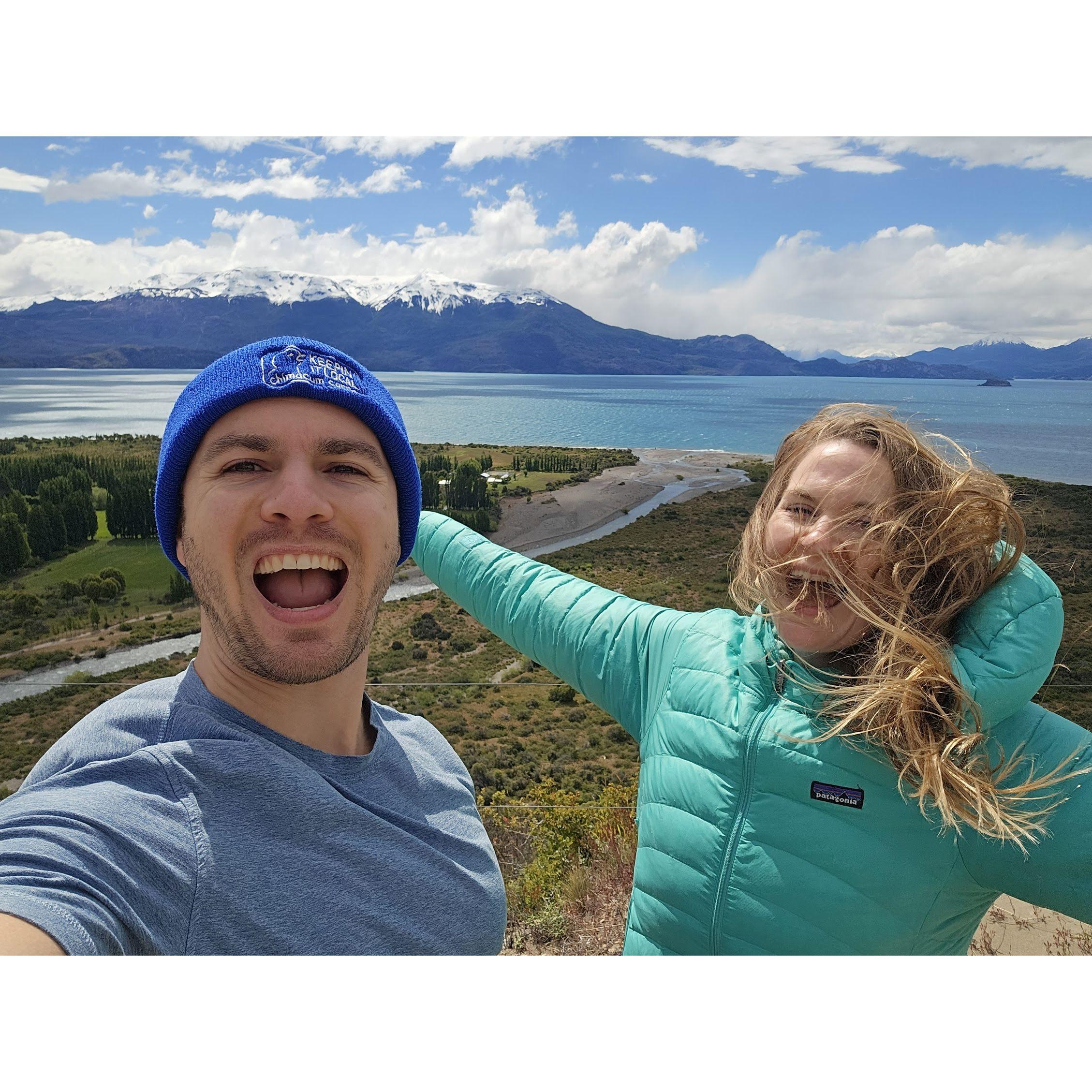 Windy at Lago Chelenko, Chile. December 2023