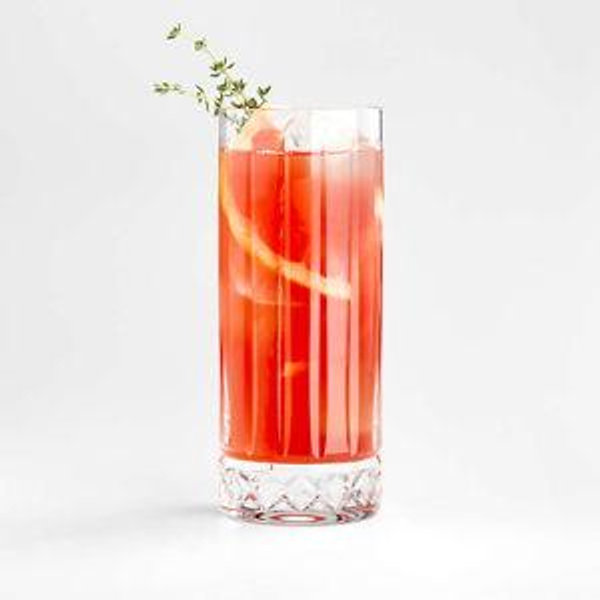 Natala Faceted Highball Glass + Reviews | Crate & Barrel