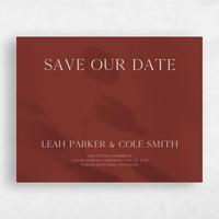 Red Wedding Save the Date - Lummin Landscape
