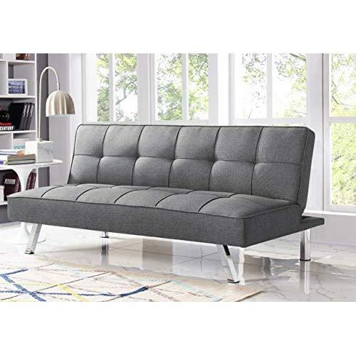 Serta RNE-3S-CC-SET Rane Collection Convertible Sofa, L66.1 x W33.1 x H29.5, Charcoal