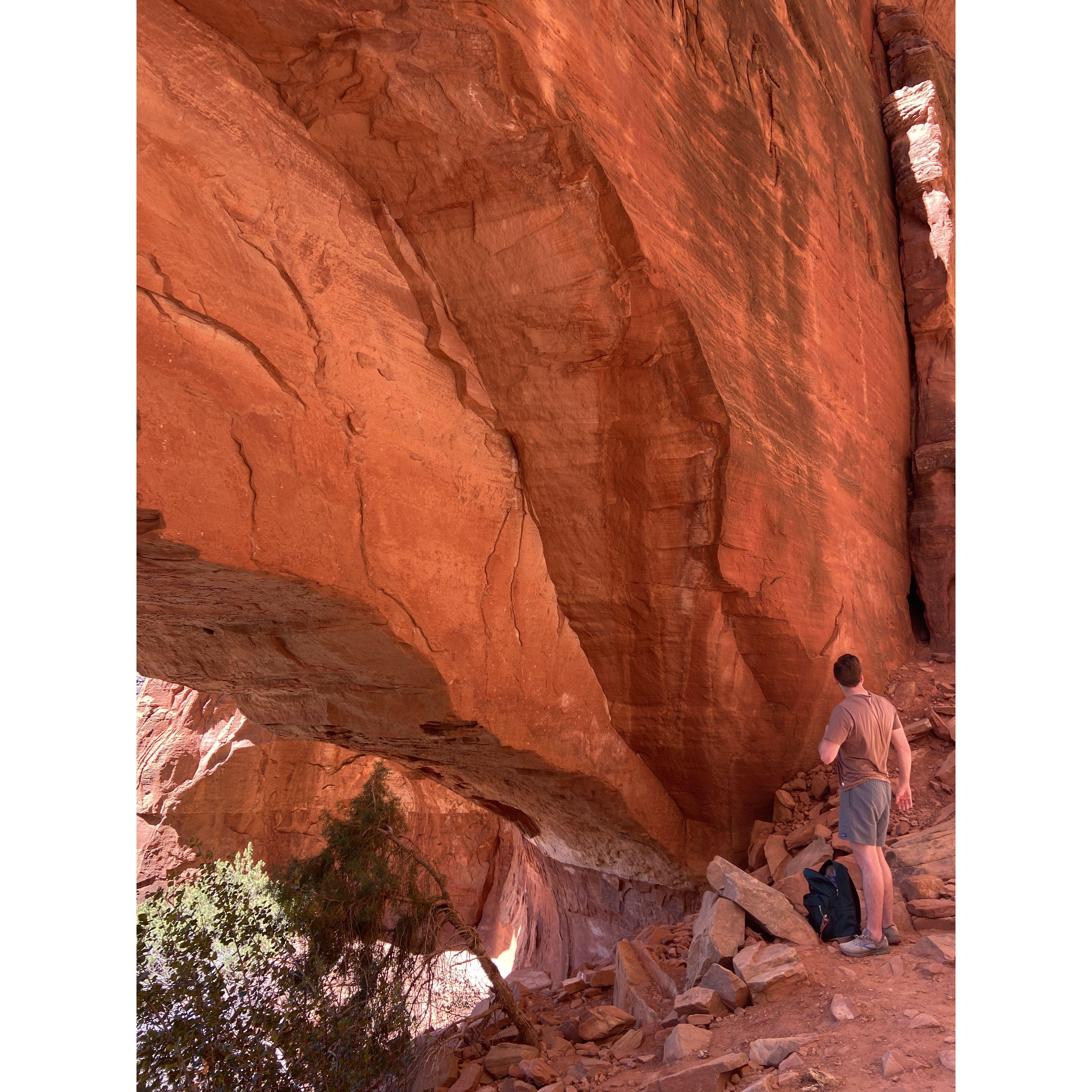 Brandon sizing up his proposal spot.  4/4/25