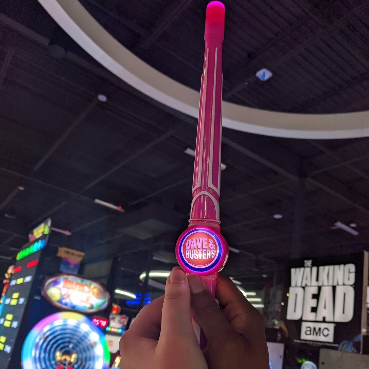 This was taken at a fun date night at Dave & Buster's! It's one of our go-to date options. We visit regularly and never find ourselves getting bored.