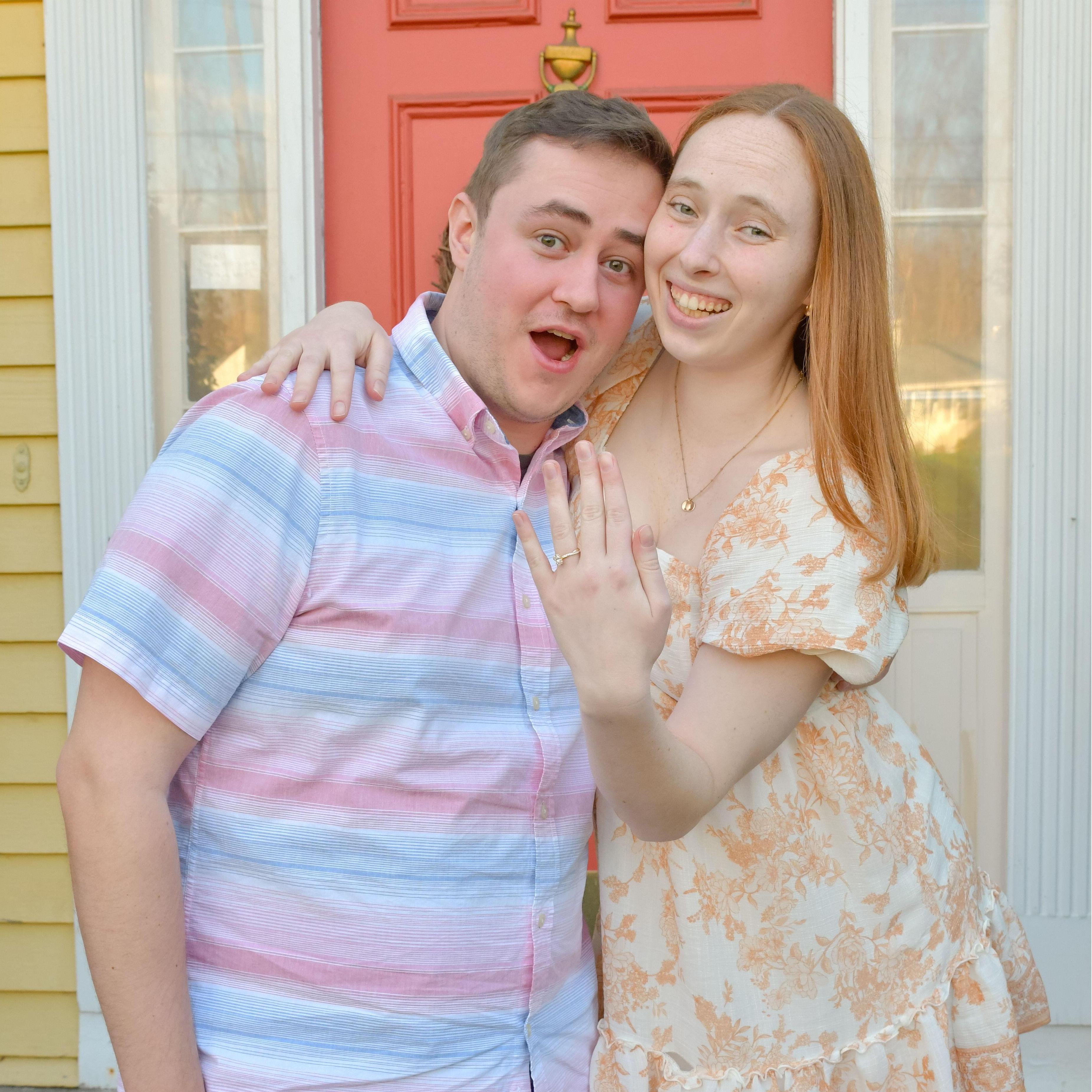 Spring 2025 - Celebrating the engagement on Cranbury Dr.