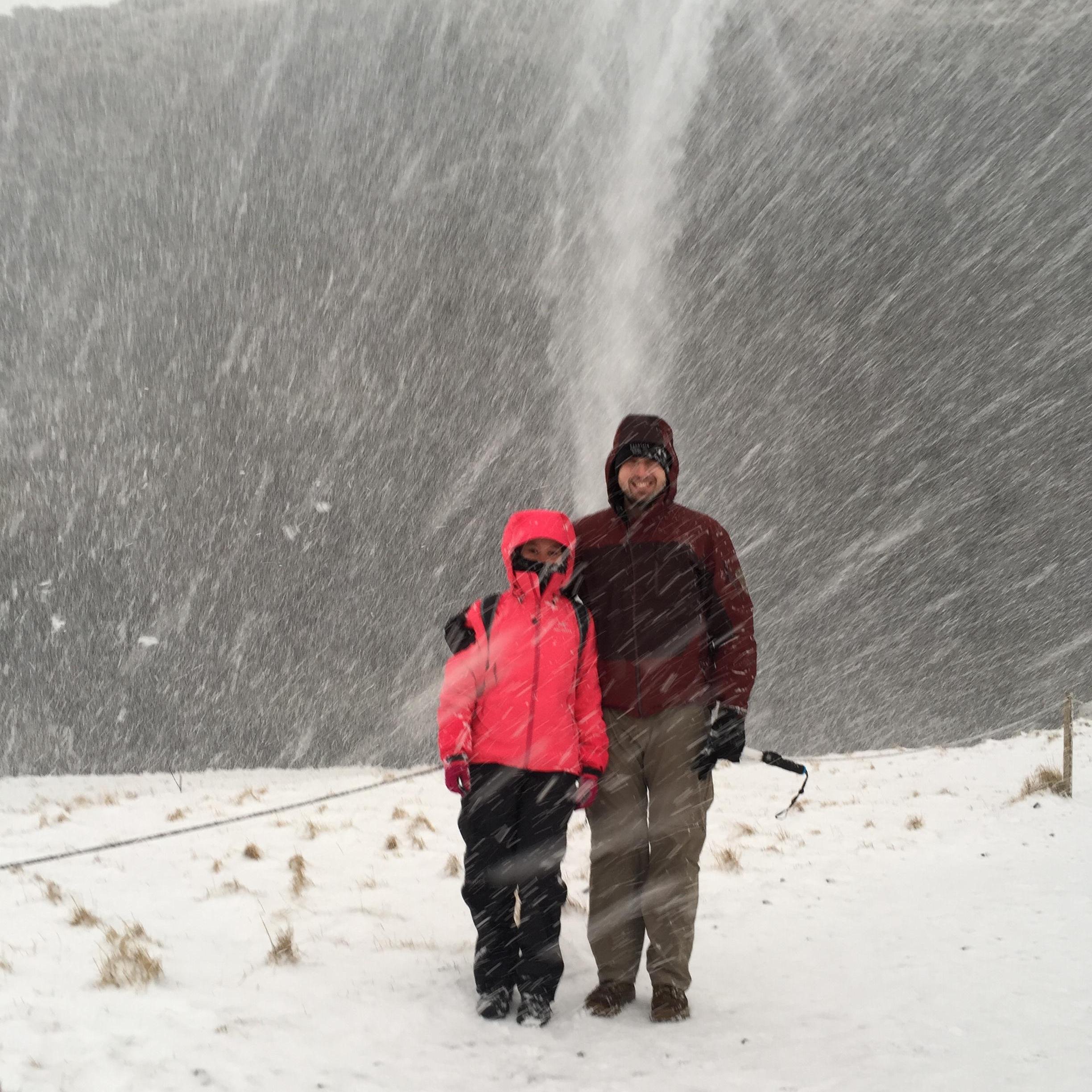 There's always time for a photo, even in blizzard conditions during our trip to Iceland in December of 2016