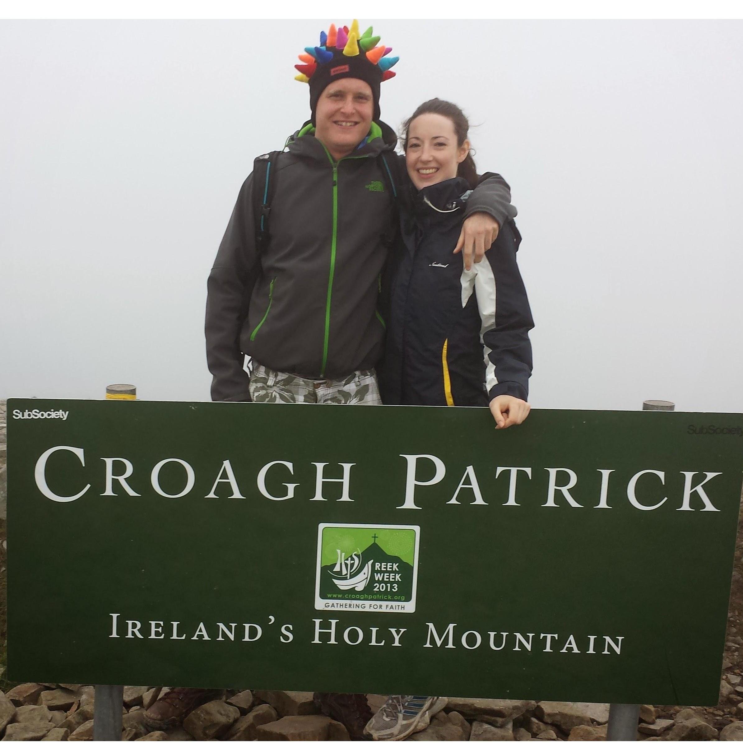 First timers up Croagh Patrick