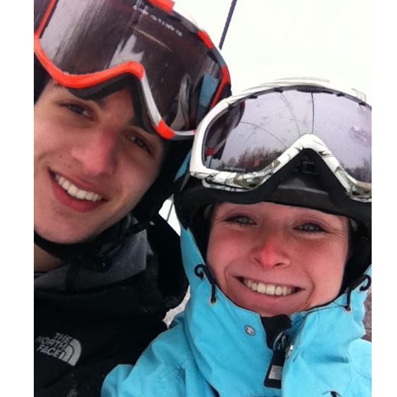 first skiing trip, 2012