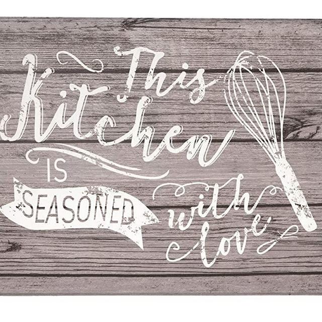 Rugshop Kitchen Whisk Anti Fatigue Mat 18" x 30" Gray