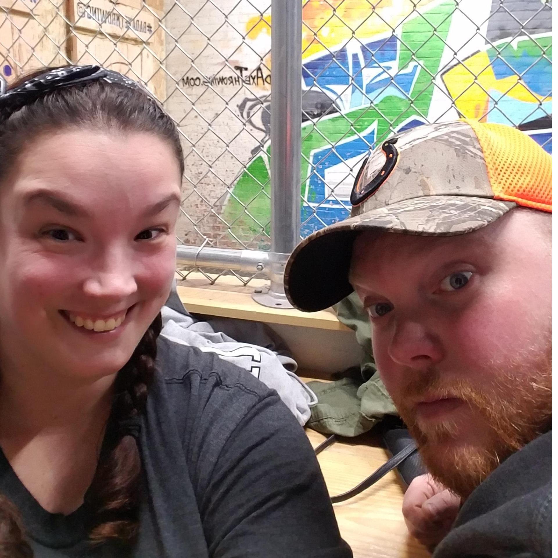 In case we ever forget how great the other one is, we can always look back and remember we BOTH throw an axe pretty damn well! Lol