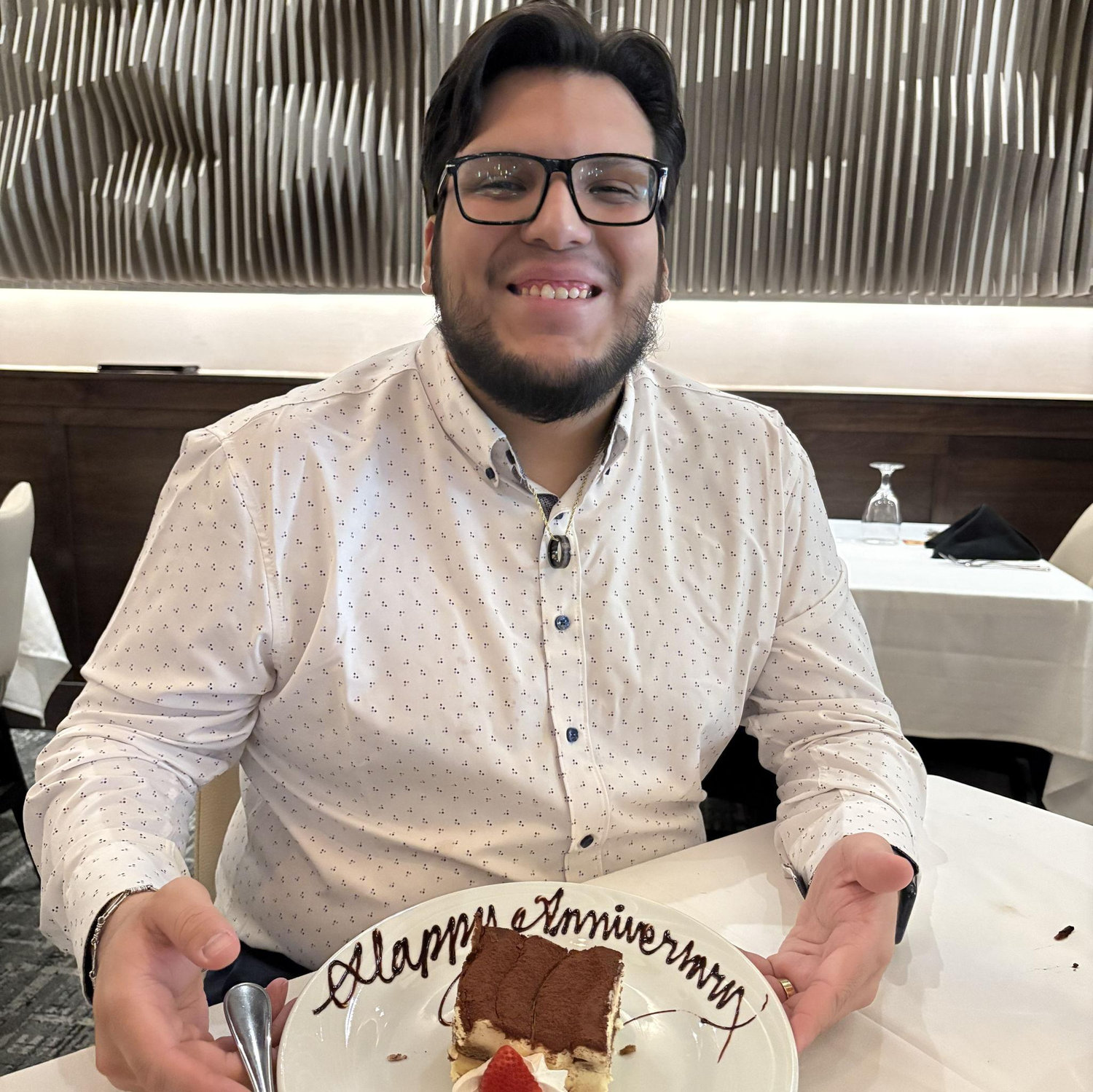 When we celebrated our future wedding anniversary!