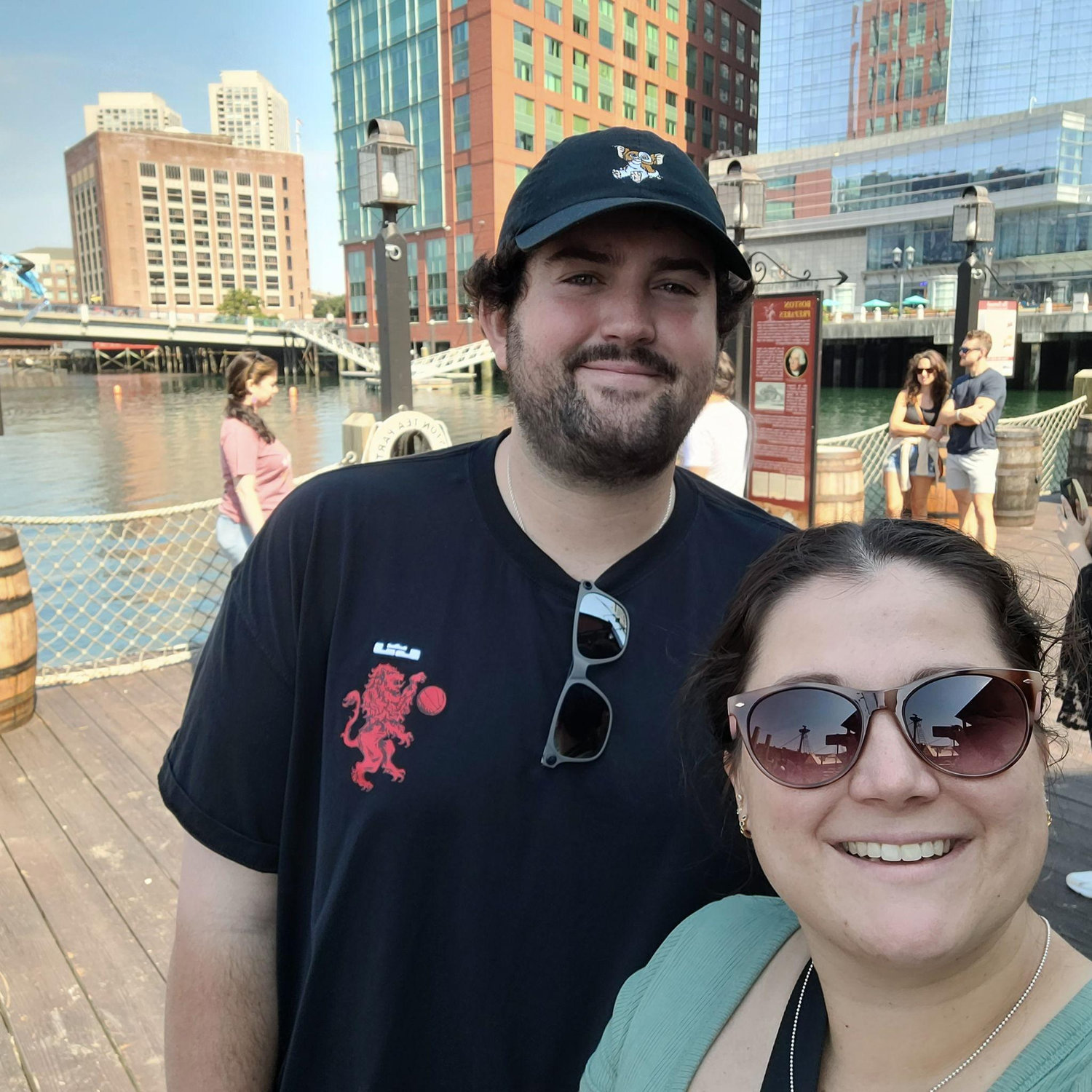 Right before throwing tea into the Boston Harbor