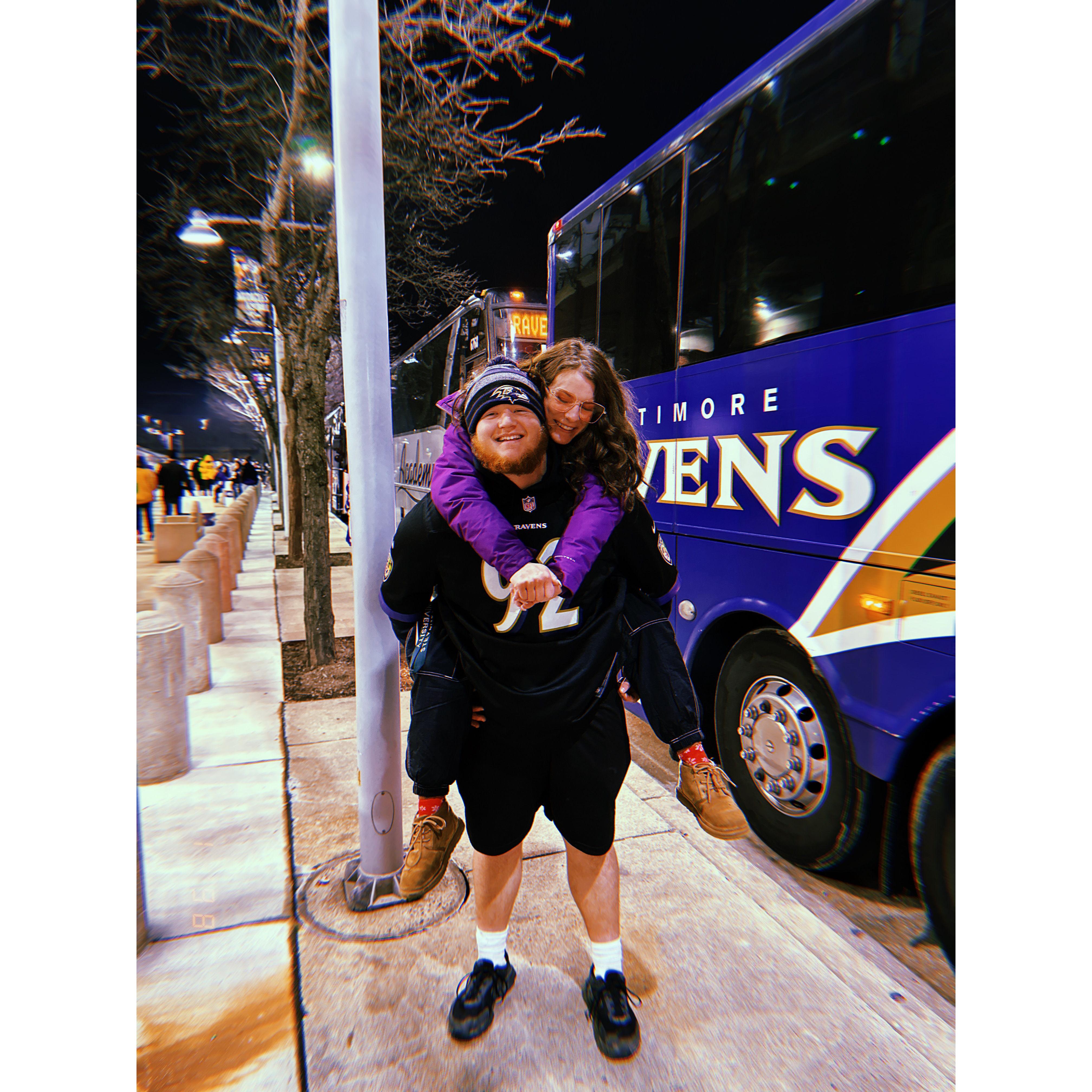 Our First Ravens Game Together