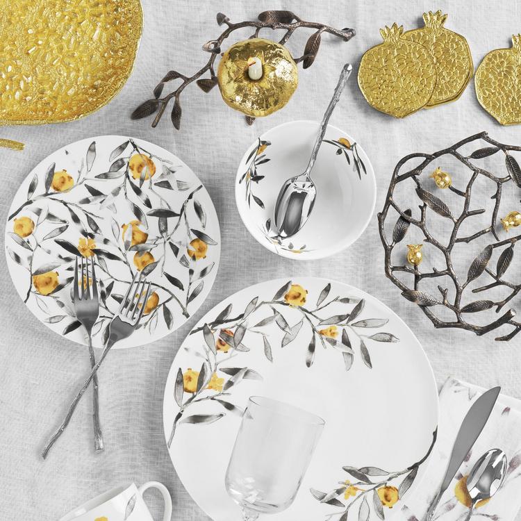 Michael Aram, Pomegranate Coaster, Set of 6 | Zola