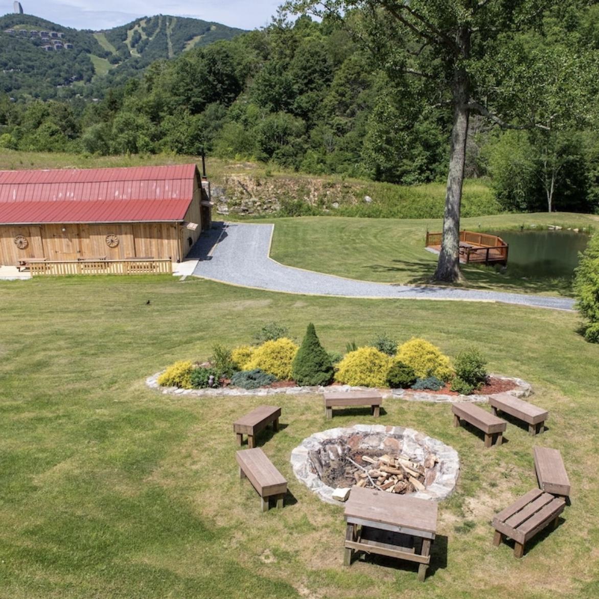 The ultimate yard for our outdoor bonfire celebration.