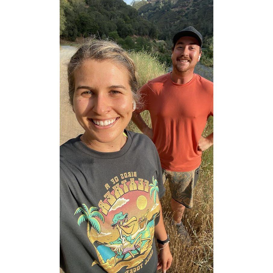 Drake loves running trails with Brandi