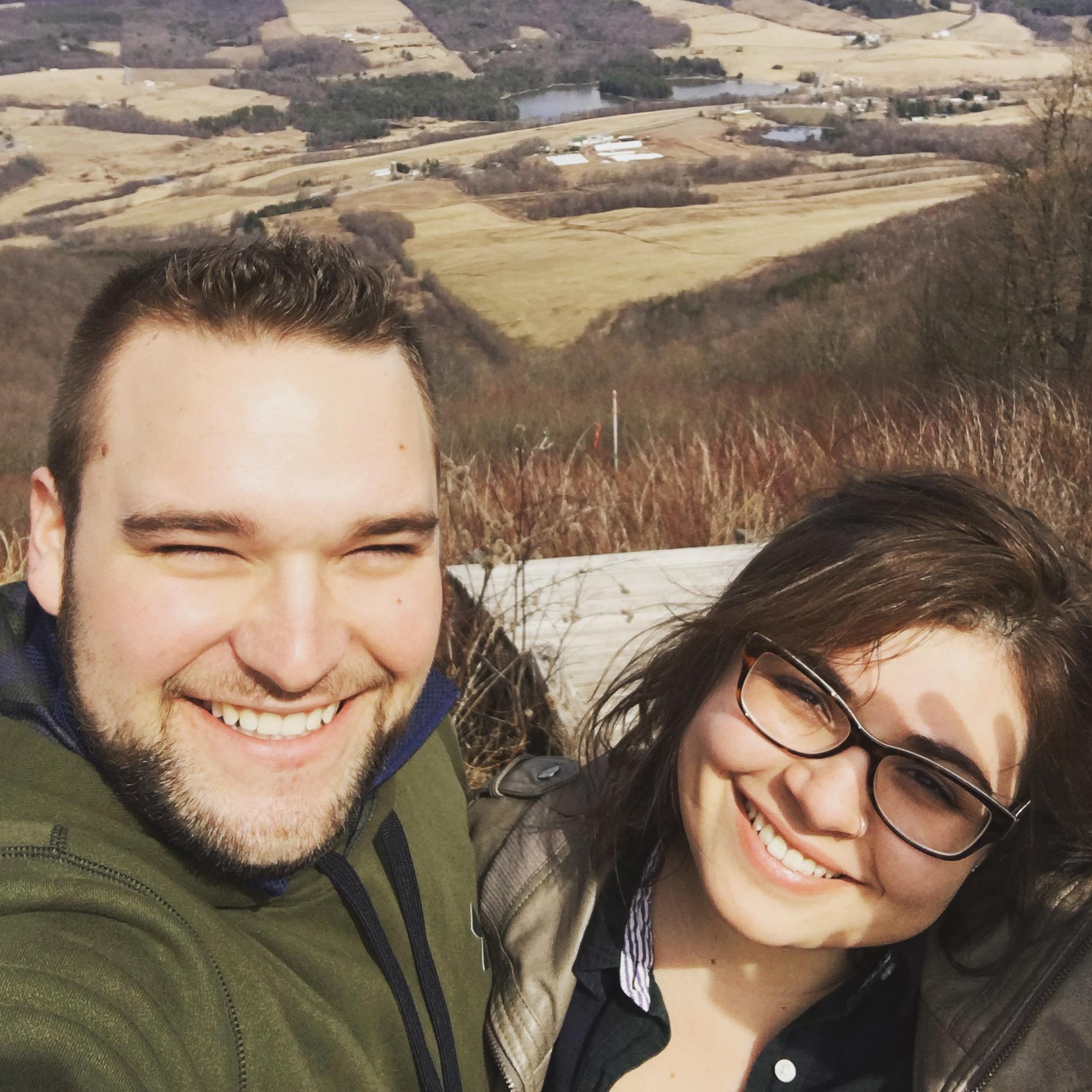 One of our first dates to the top of Mount Utsayantha - where we returned to take our engagement photos!