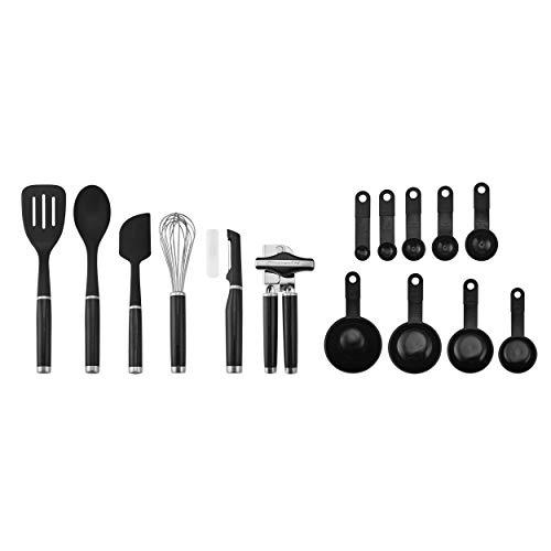 KitchenAid KE447BXOBA Classic Tool and Gadget Set, 15-Piece, Black