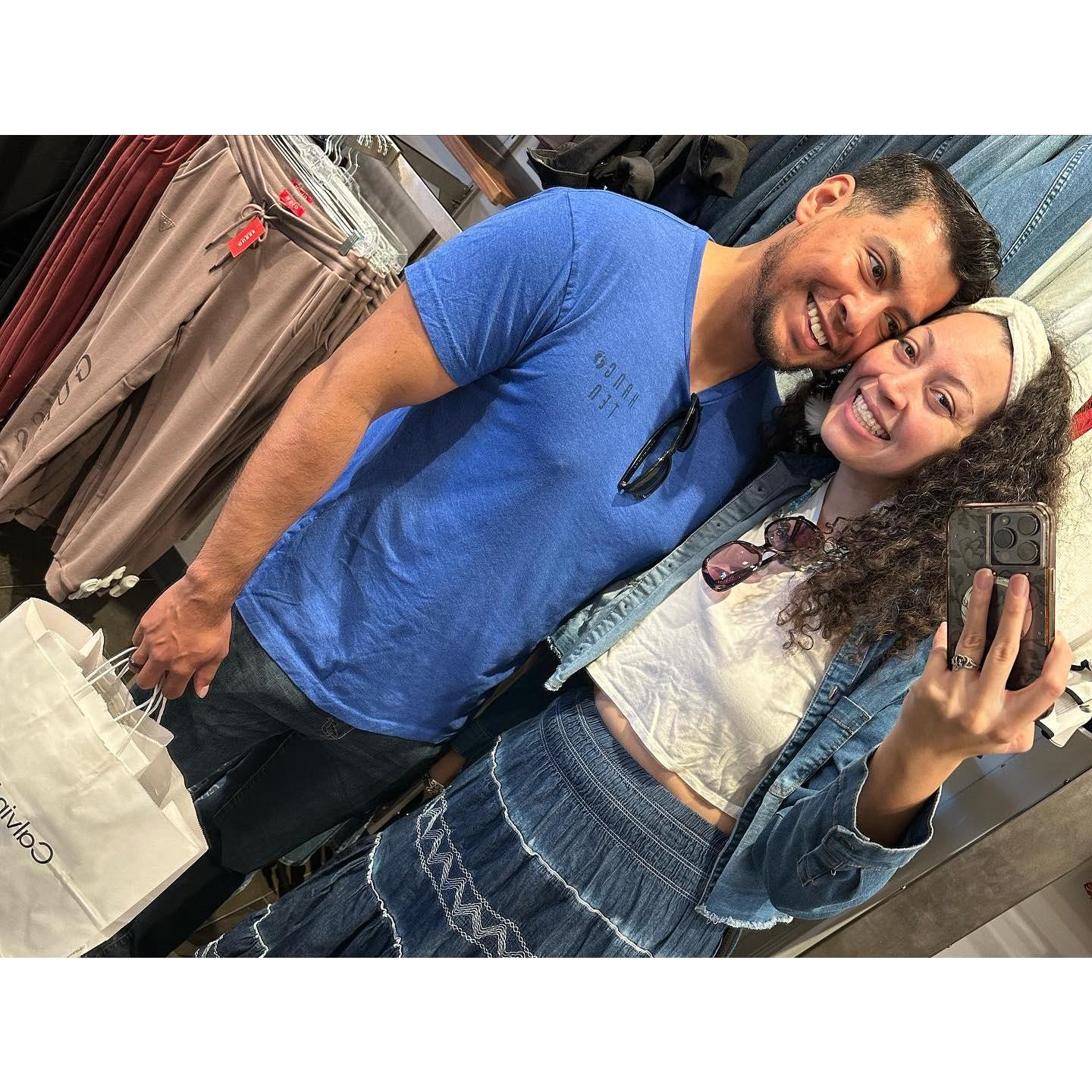 Hanging out shopping