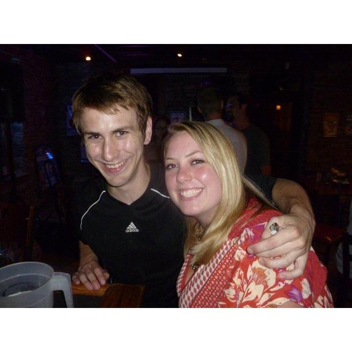 First night we ran into each other at the bar