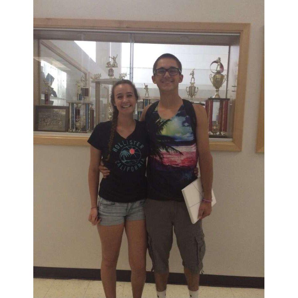 Our very first picture together (Jenna's sophomore year and Bryce's junior year)