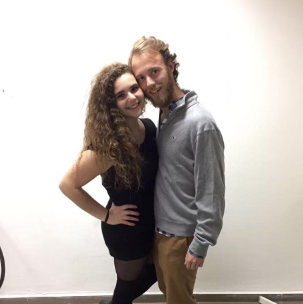 Our first official photo together circa 12/31/16. Glad we've cleaned up since then!