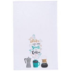Now Designs Kitchen Towel Wake Up Coffee