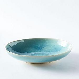 Alta Reactive Glaze Oval Serve Bowl, Turquoise, Medium
