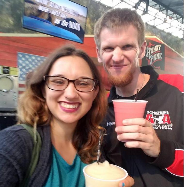Enjoying Adult Slushees at the Fair