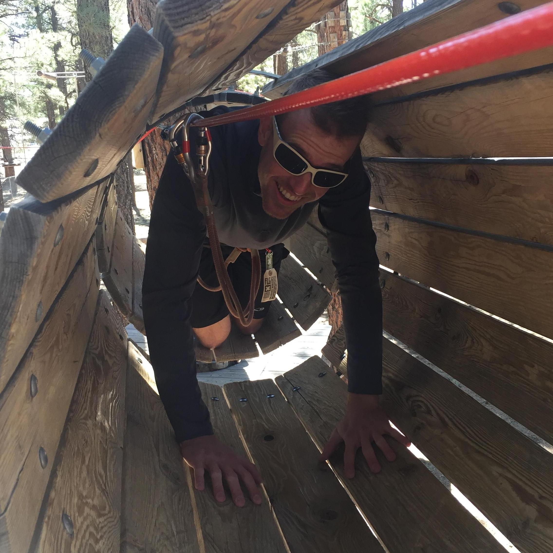 Flagstaff Extreme ropes course! March 26, 2016.