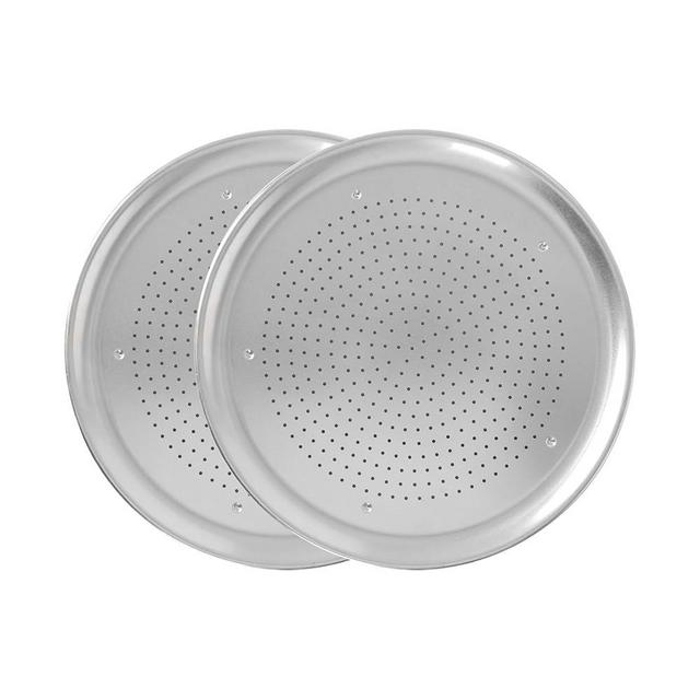 Nordic Ware Naturals 16" Air Crisp Perforated Aluminum Pizza Pan, Set of 2