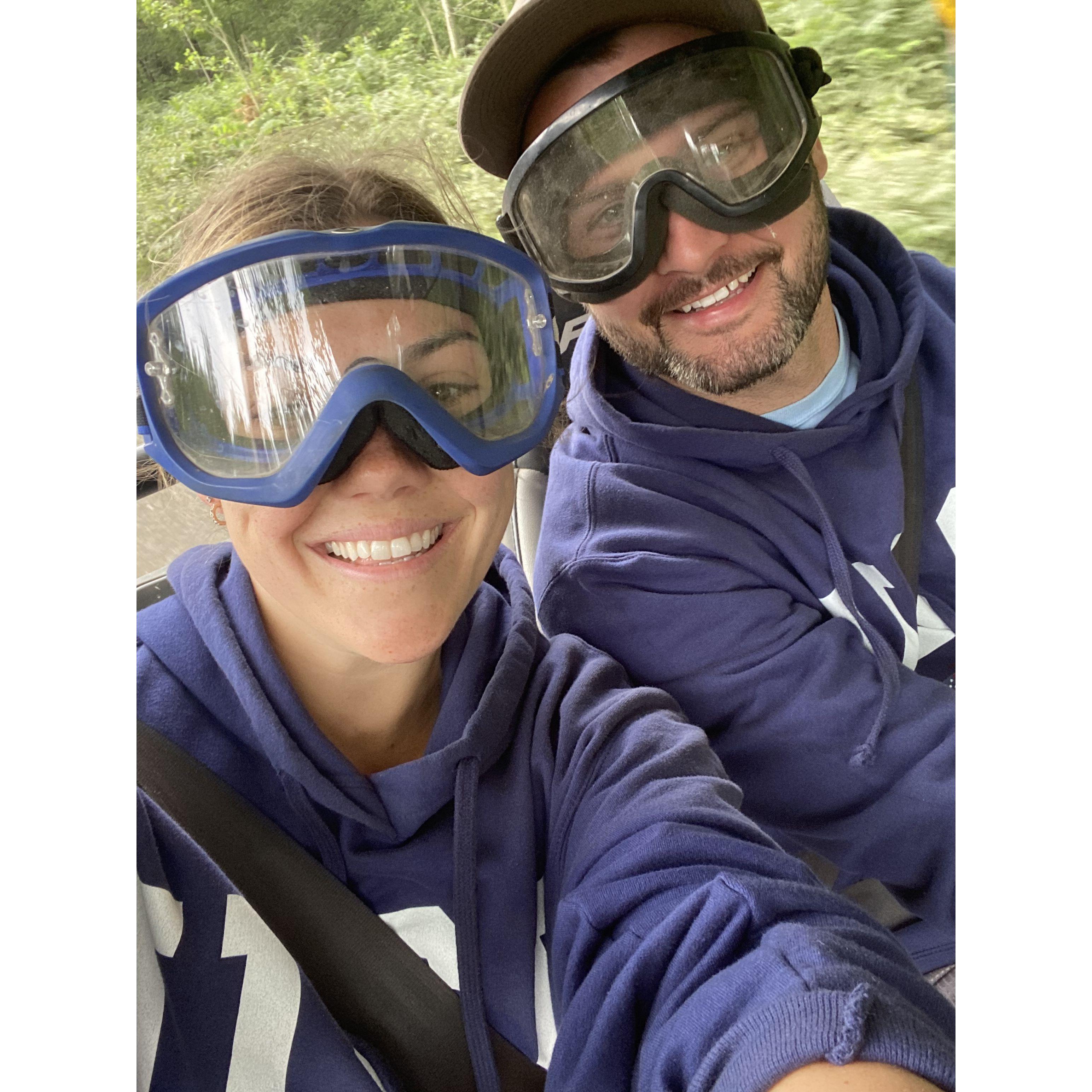 Maria's first time ATV riding