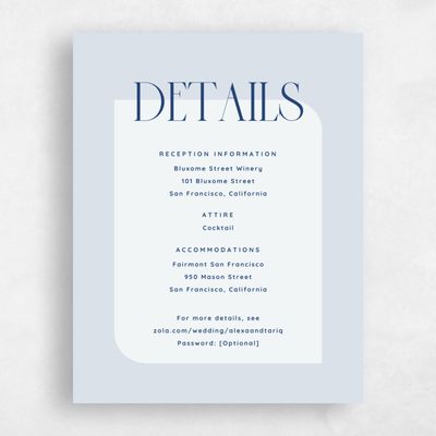 Blue Whisper Wedding Enclosure - Seibel