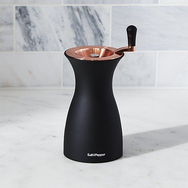 Black & Rose Gold Pepper Grinder