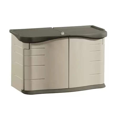Rubbermaid Olive/Sandstone Resin Outdoor Storage Shed (Common: 55-in x 28-in; Interior Dimensions: 47-in x 21-in)