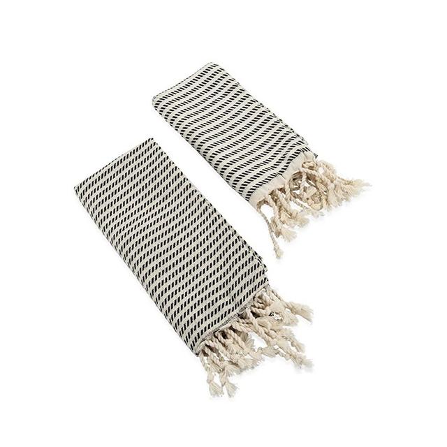 Ahenque Set of 2 Hand-loomed Natural Dish Clothes, Kitchen Towel Set, Home Gift, Cotton&Bamboo Blend, Soft& Tea Towel Set, Extra Soft Towel, Guest Towel, Eco-Friendly Hand Towel Set