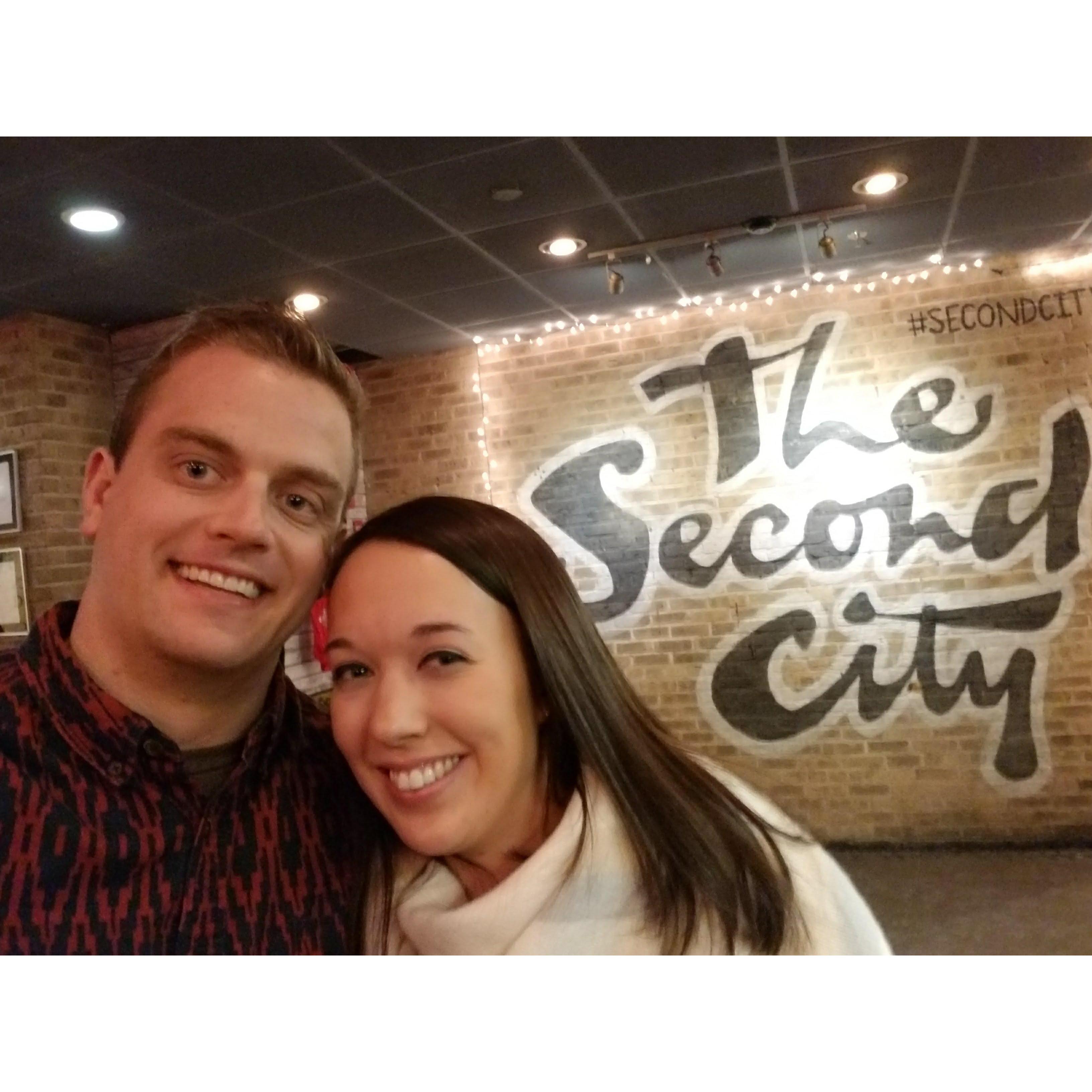 The annual Second City trip with Megan's family - 2017