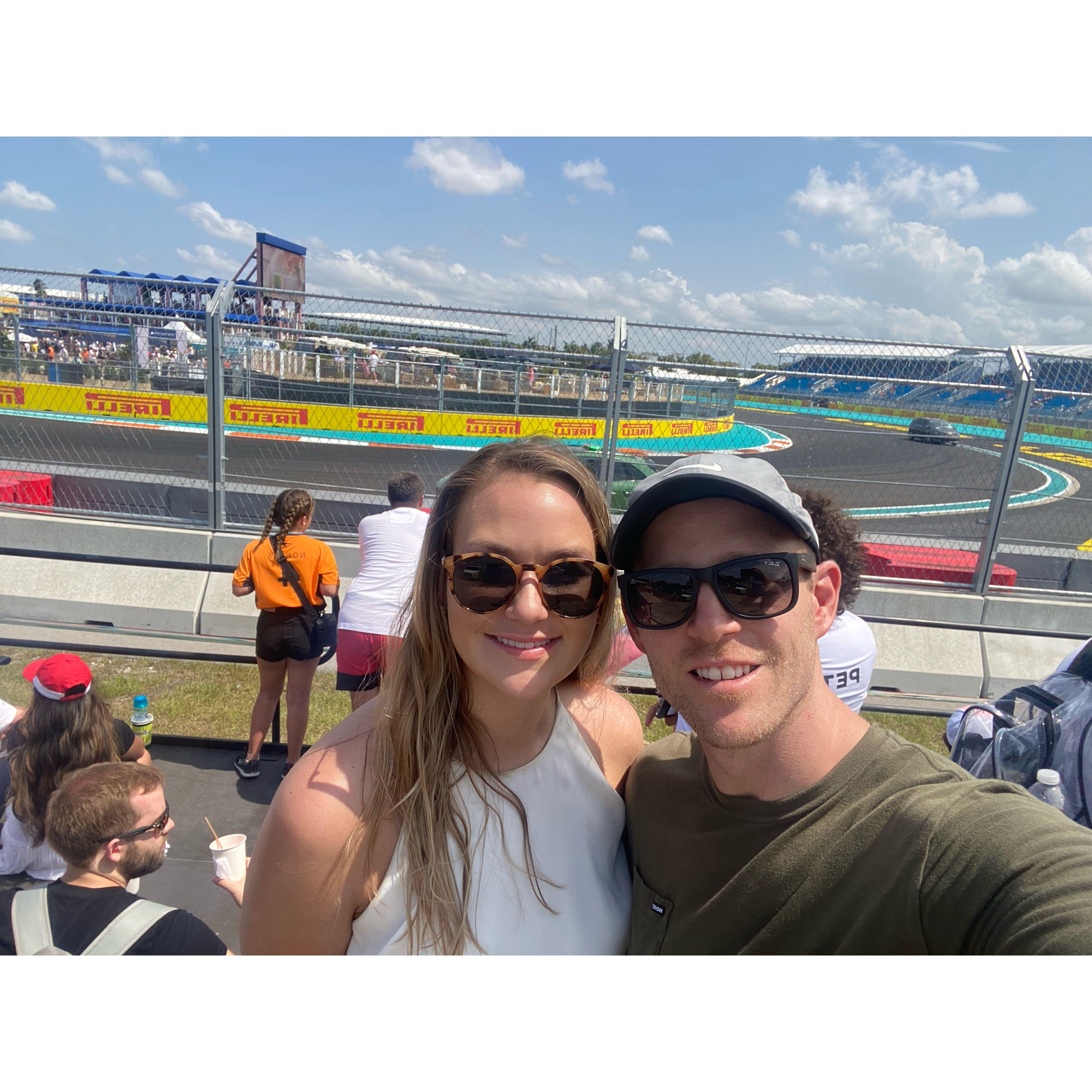 At the Miami Grand Prix