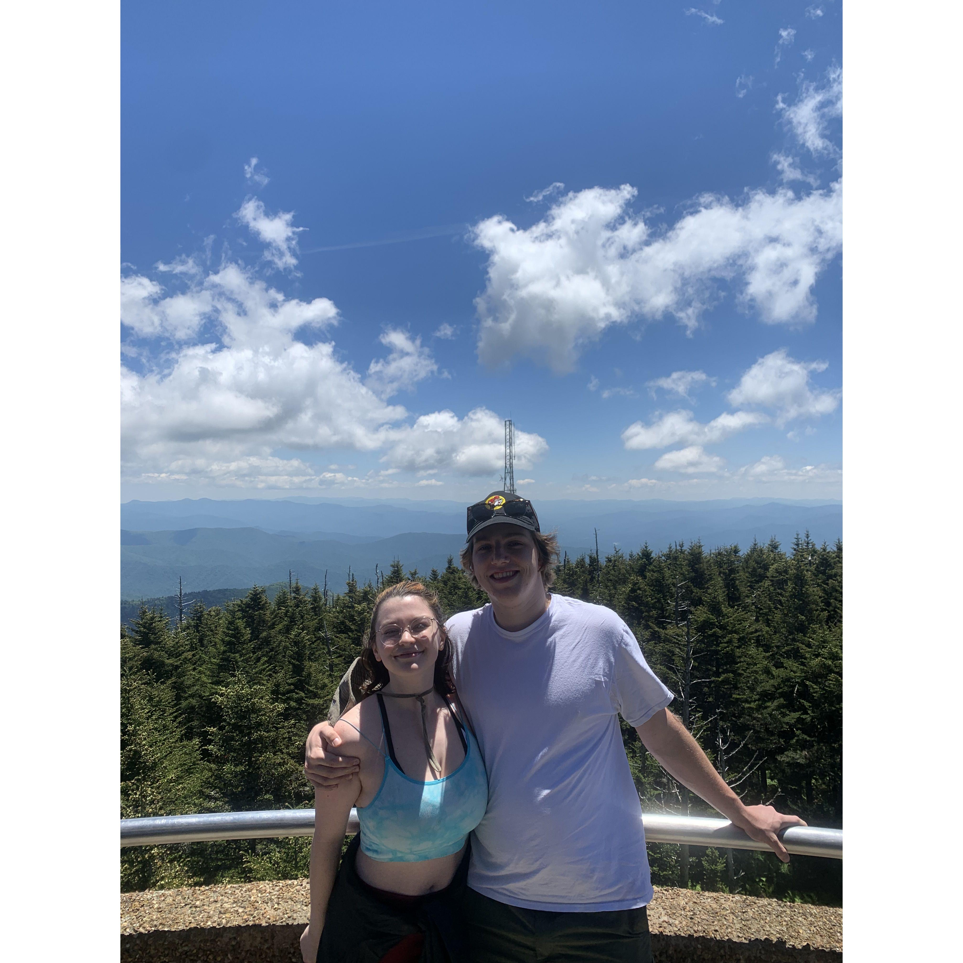 Highest peak in Tennessee! the trip that made them Gatlinburg official!