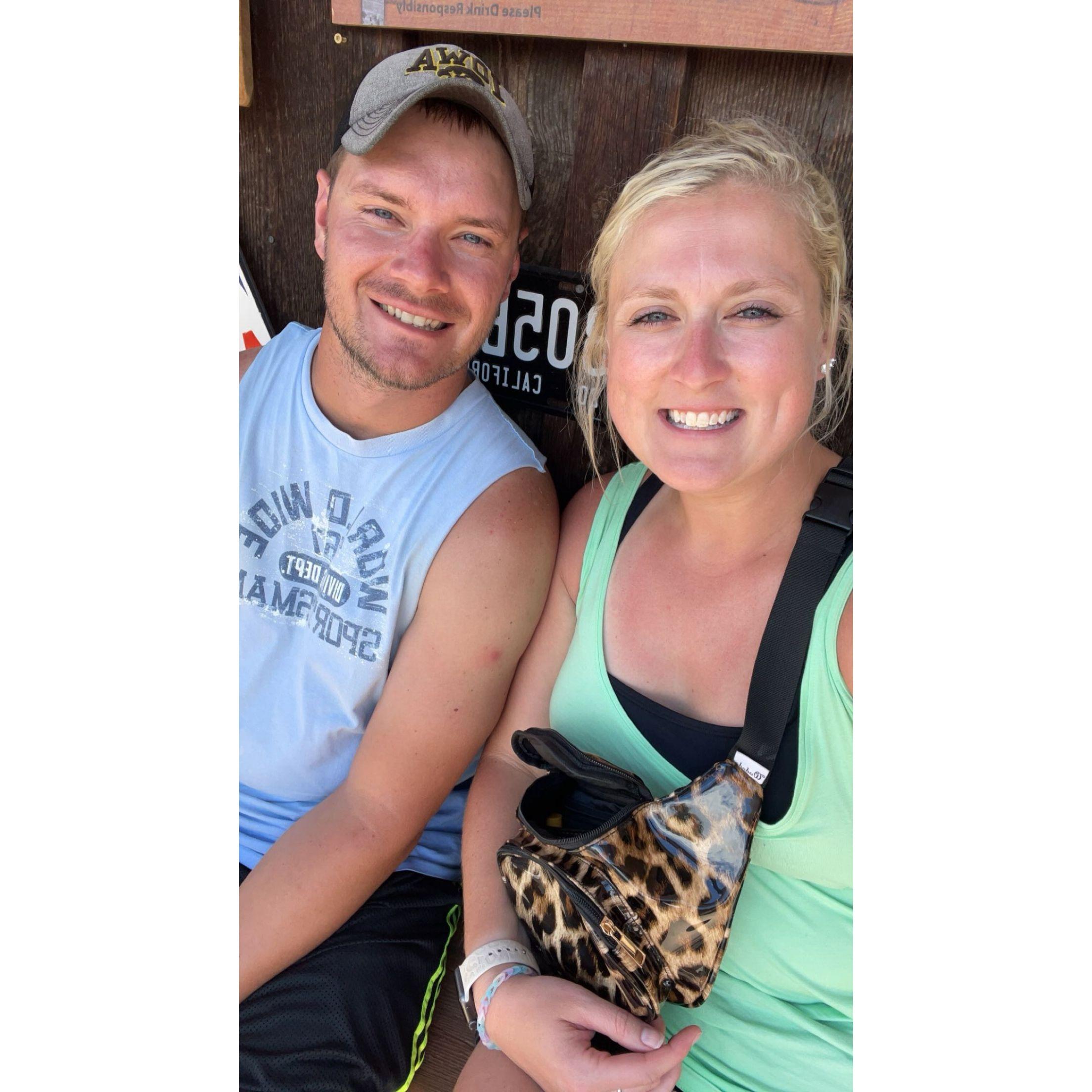 2022 - Before we went whitewater rafting at the Royal Gorge in Colorado!