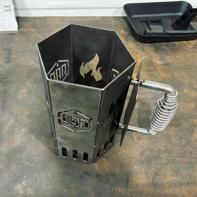 Charcoal Chimney - Your Design / Your Logo - Metal BBQ Smoker - Charcoal Fire Starter - Heavy Duty Charcoal Starter - Grill Gift