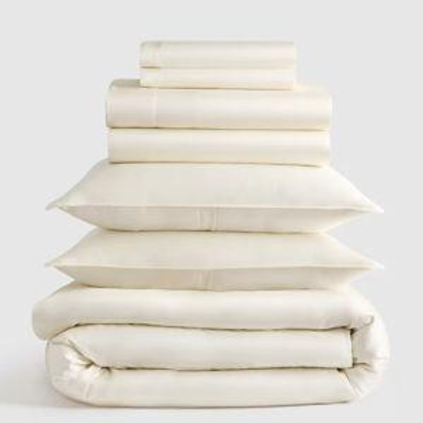Bamboo Deluxe Bedding Bundle - Ivory, Queen
