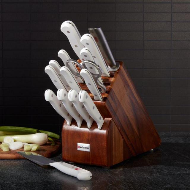 Wusthof ® Gourmet White 16-Piece Knife Block Set