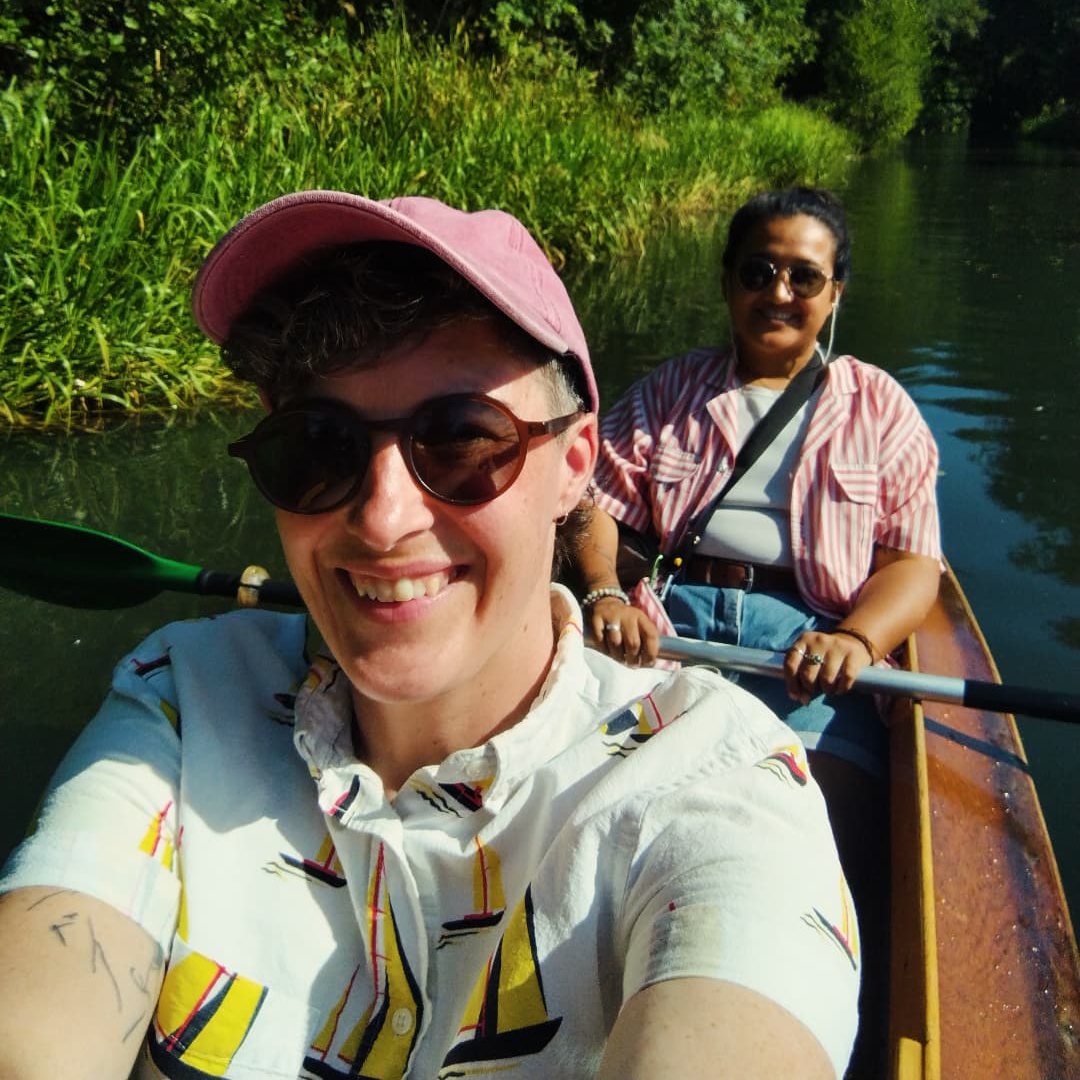From our summer trip to Spreewald. Apparently, everyone had the same idea that day—we ended up walking for nearly an hour trying to find someone who still had a canoe to rent!