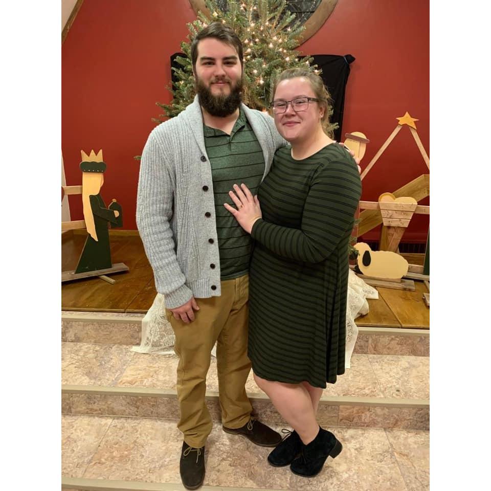 First Christmas together after spending the summer apart; Devon in Oklahoma, Katie in Scotland