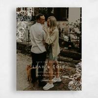 Beige Wedding Save the Date - Peonia Photo
