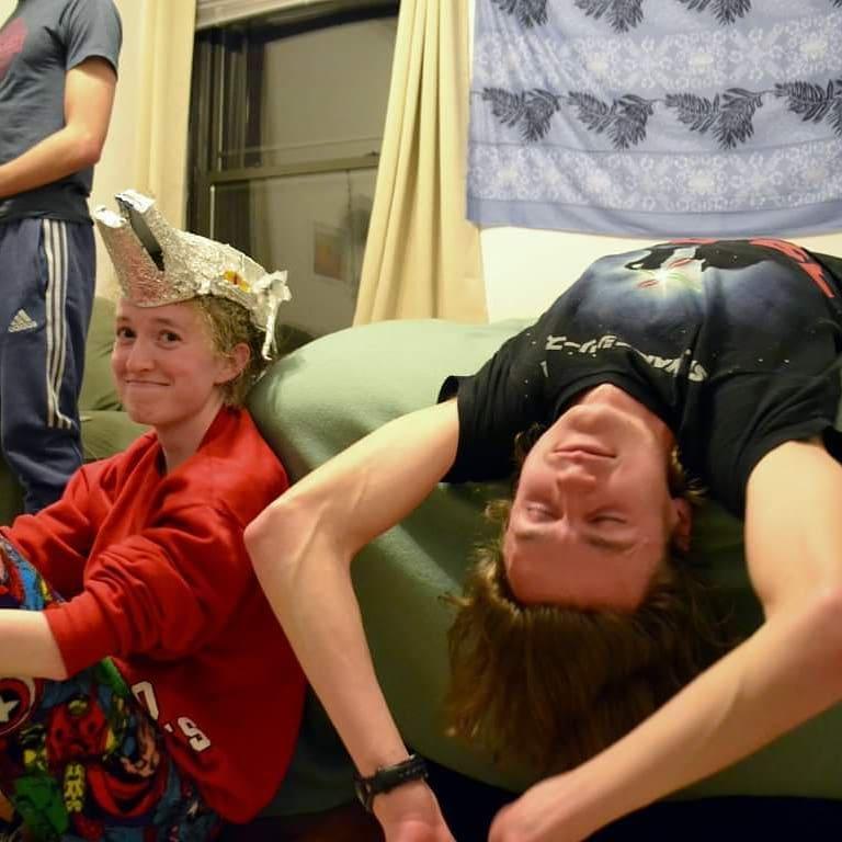 Game night at the college apartment
