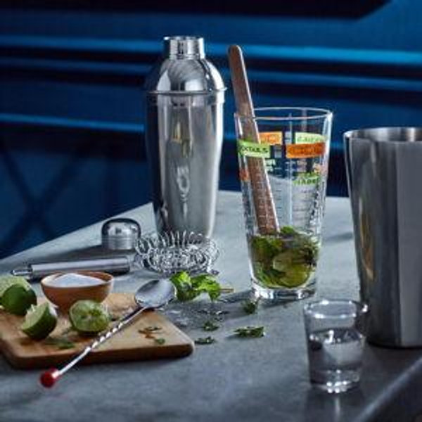Libbey Mixologist 9-Piece Cocktail Set, Clear, 20 oz (80787)