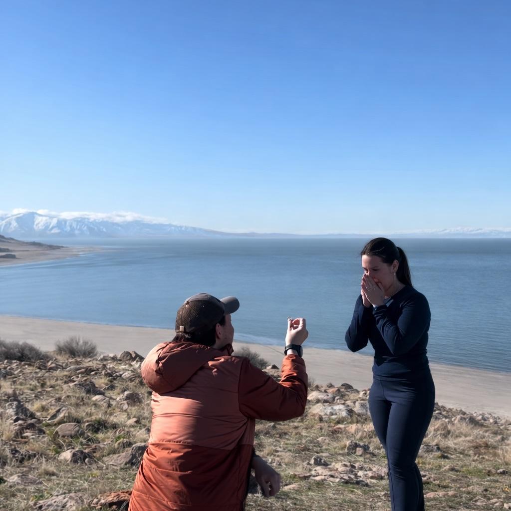 Alex proposed on a hike in Utah!