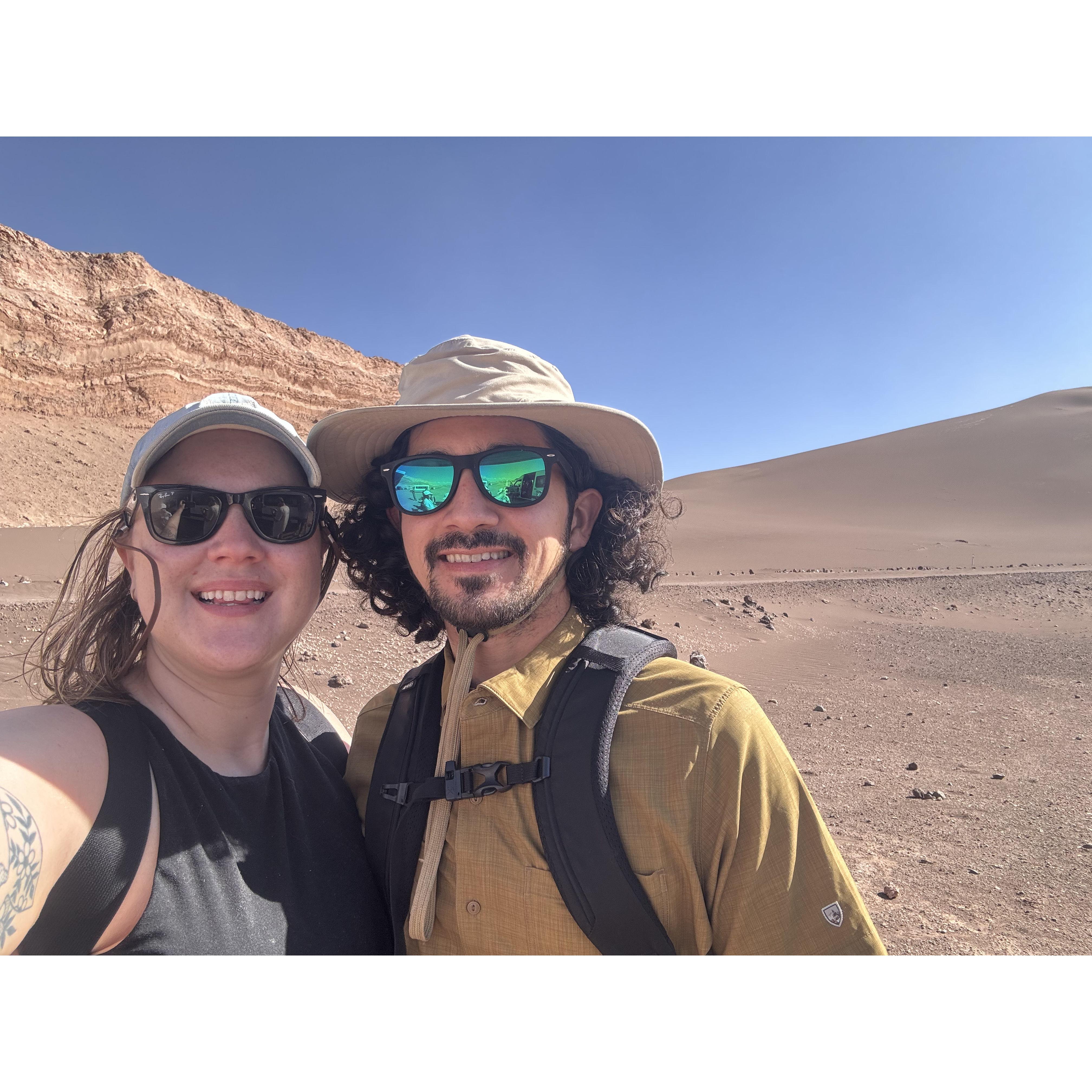 Hiking Atacama desert